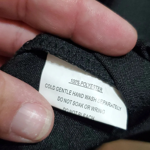 Saints & secrets ruffled little black mini dress nwt - Picture 6 of 7